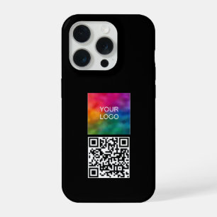 Modelo de Logotipo de Upload de Código QR Elegante