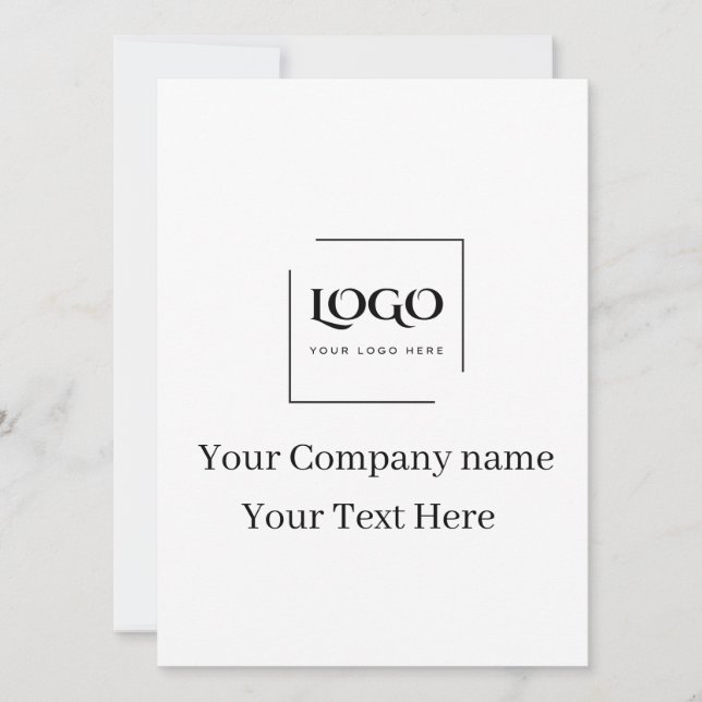 Modelo de logotipo personalizado elegante (Frente)
