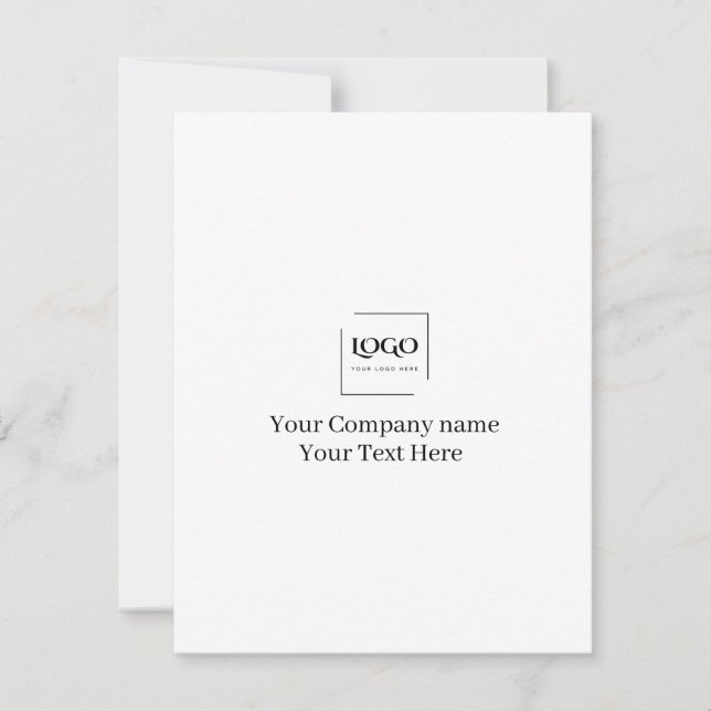 Modelo de logotipo personalizado elegante (Frente)