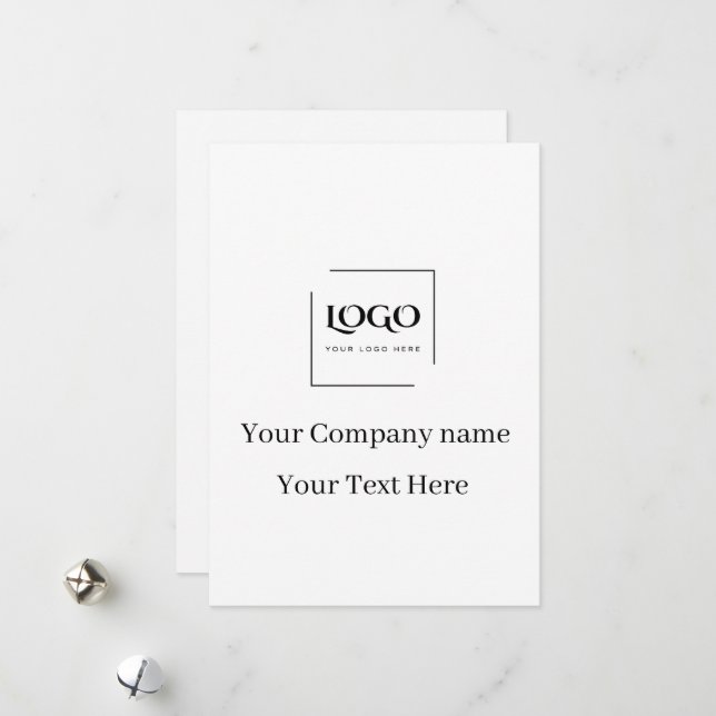 Modelo de logotipo personalizado elegante (Frente/Verso In Situ)