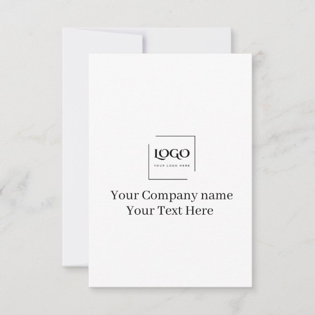 Modelo de logotipo personalizado elegante (Frente)