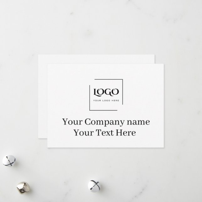 Modelo de logotipo personalizado elegante (Frente/Verso In Situ)
