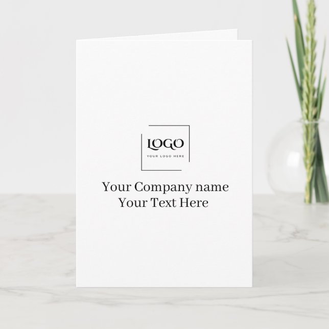 Modelo de logotipo personalizado elegante (Frente)