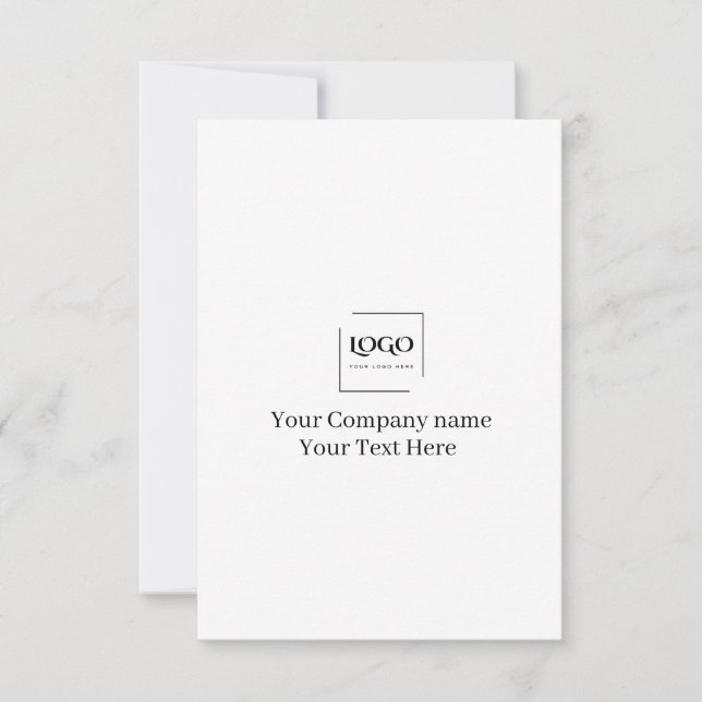 Modelo de logotipo personalizado elegante (Frente)
