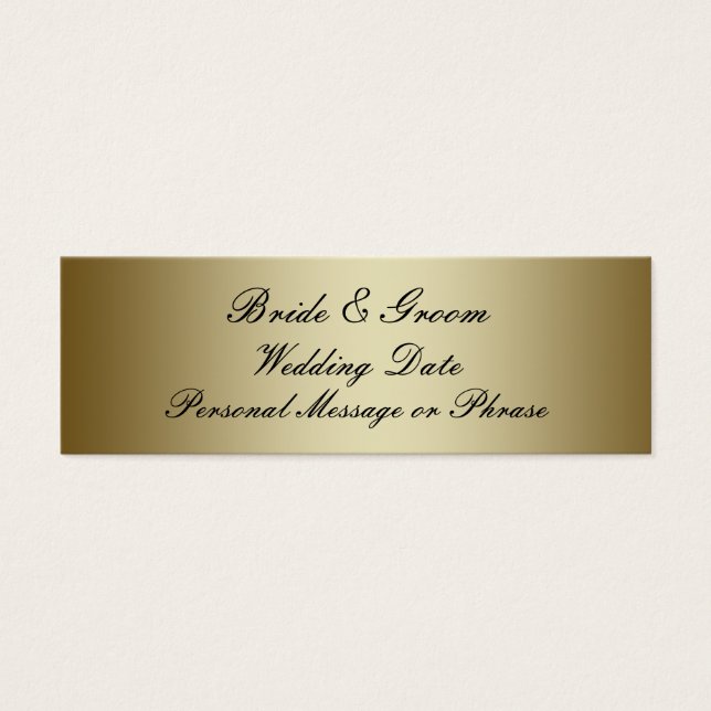 Modelo de Marca de Favor de Casamento Personalizad (Frente)