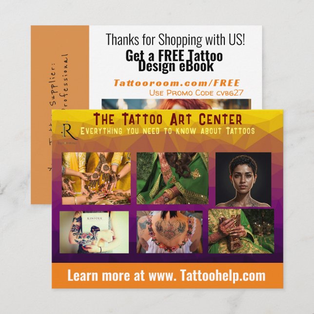 Modelo de Marcas do Folheto Comercial Personalizad (Frente/Verso)