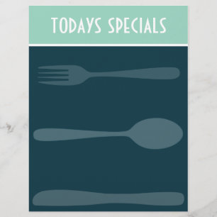 modelo de menu azul