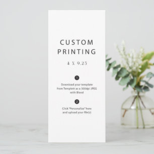 Modelo de Menu de Casamento Personalizado Impresso