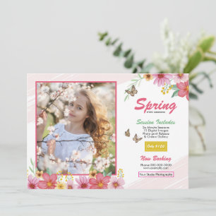 Modelo de Mini Sessão de Fotografia de Primavera