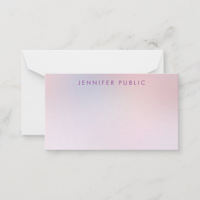 Modelo de Monograma de Cores Elegantes Personaliza (Frente)