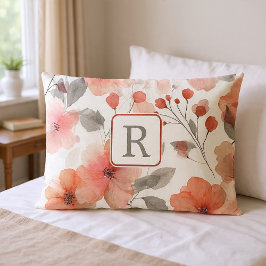 Modelo de Monograma de Flor Bonita Personalizado