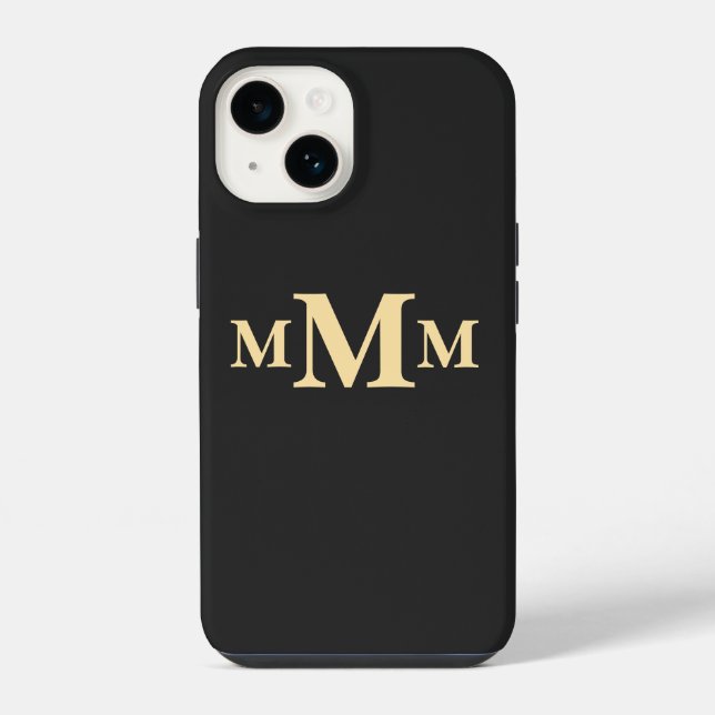 Modelo de Monograma de Letra Personalizada "M" (Verso)