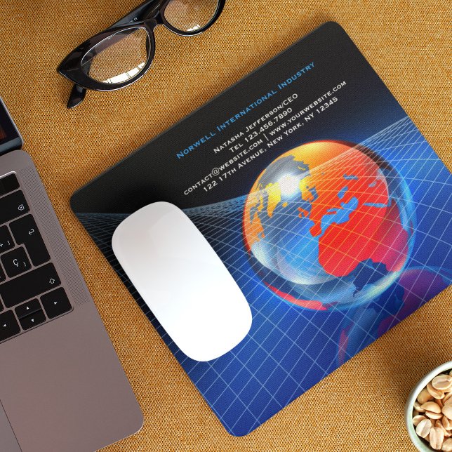 Modelo de Mouse Pad Globo de Negócios Mundial (Criador carregado)