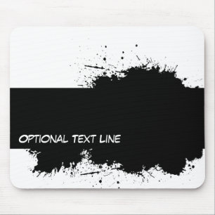 Modelo de Mousepad com Mancha de Tinta Grunge
