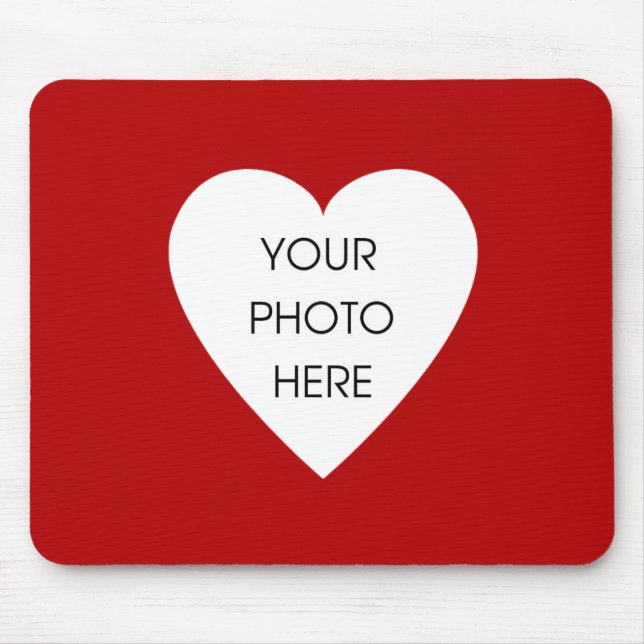 Modelo de Mousepad da beira do coração - vermelho (Frente)