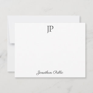 Modelo de Na moda Monograma de Texto de Script de 