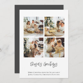 modelo de Natal de Saudações da Estação Fotográfic