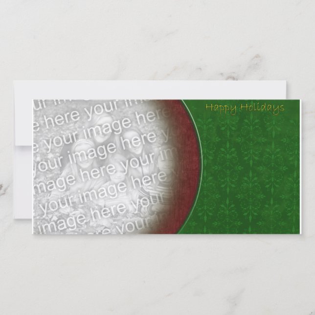 Modelo de Natal Vermelho e Verde Texturizado (Frente)