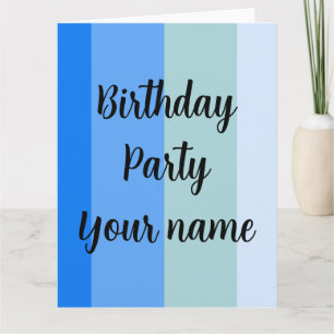 Modelo de Nome da festa de aniversário