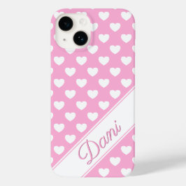 Modelo De Nome Personalizado, Cor-De-Rosa E Branco