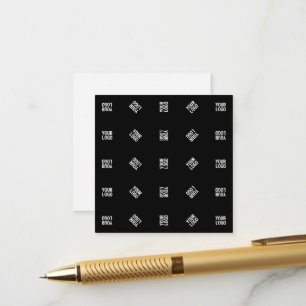 Modelo de padrão de logotipo moderno único Preto