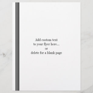 Modelo de panfleto com listras cinzas e pretas em 