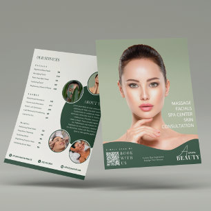 Modelo de Panfleto de Beleza do Elegant Spa & Salo