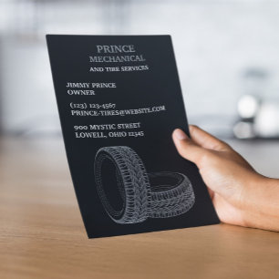 Modelo de Panfleto de Serviço de Pneus e Reparação