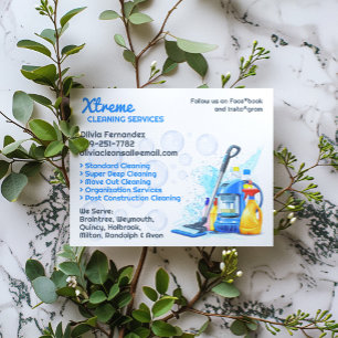 Modelo de Panfleto de Serviços de Limpeza Residenc