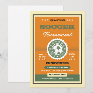 Modelo de Panfleto do Torneio de Futebol