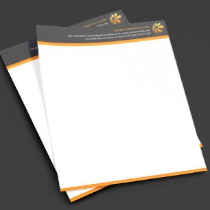 Modelo de Papel Timbrado Comercial com Logotipo Pe