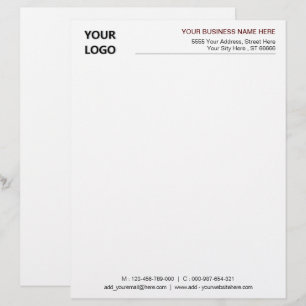 Modelo de Papel Timbrado de Negócios de Design Pro