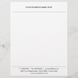 Modelo de Papel Timbrado Personalizado para Empres