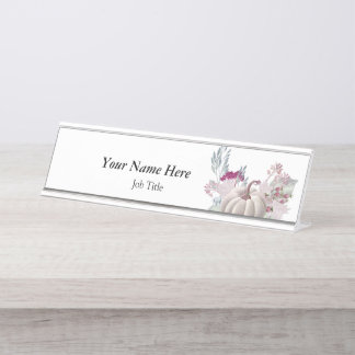 Modelo de placa de identificação da mesa