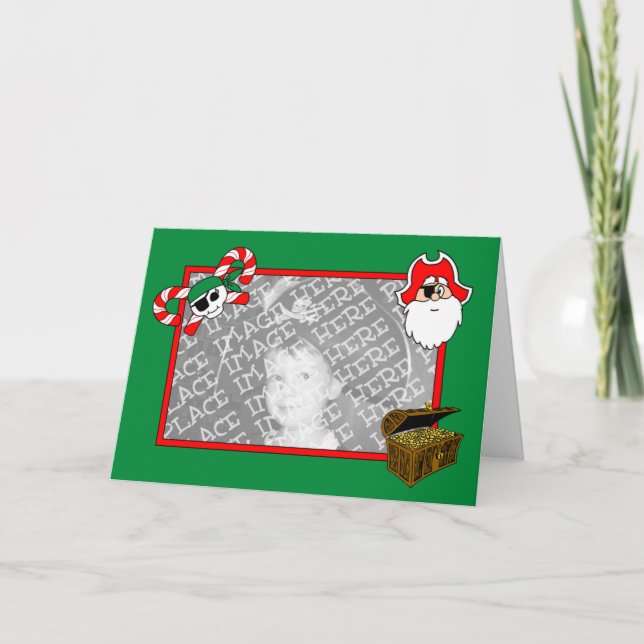 Modelo de placa de Natal Pirata (Design nº 2) (Frente)