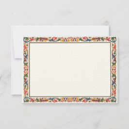 Modelo de placa RSVP de borda antiga italiana