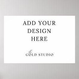 Modelo de Poster de paisagem do vazio (20 x 30 pol