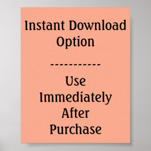 Modelo de Poster para Download Instantâneo