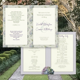 Modelo de Programa de Casamento de Igreja com Dobr
