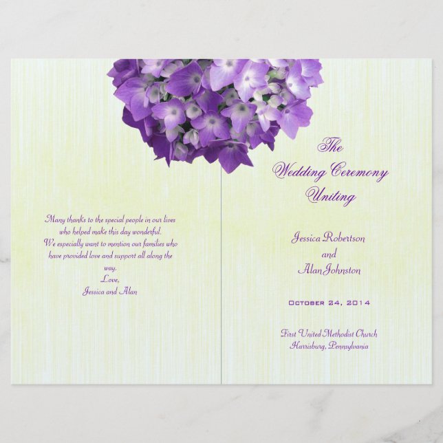 Modelo de Programa de Casamento Dobrado com Hortên (Frente)