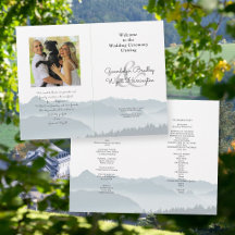 Modelo de Programa de Fotos de Casamento Montanhas