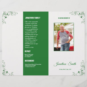 Modelo de Programa de Funeral Brochura