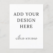 Modelo de retrato para convite em cartão postal em