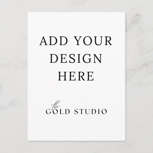 Modelo de retrato para convite em cartão postal em (Frente)