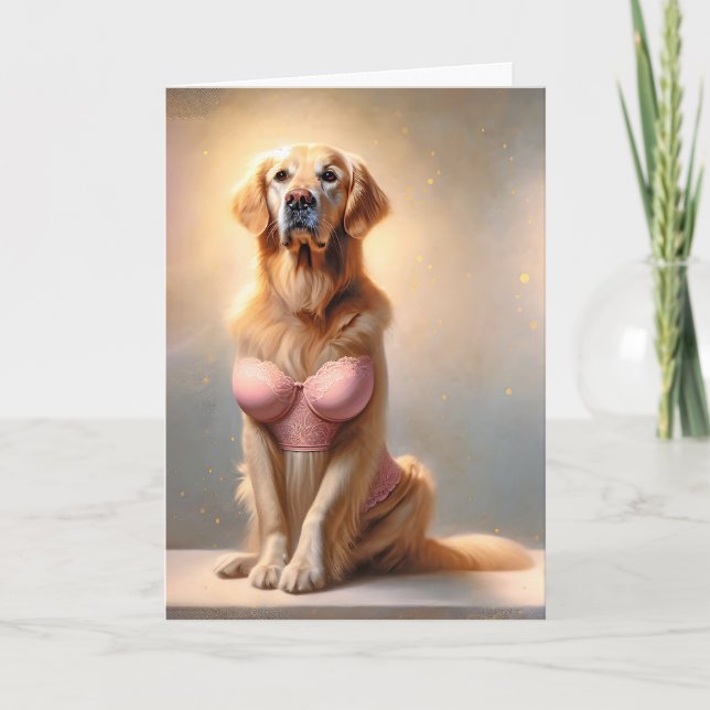 Modelo de Retriever Dourado de Aniversário (Frente)