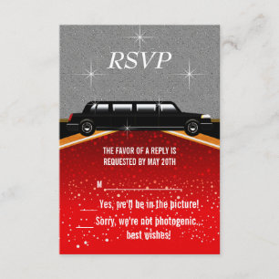 Modelo de RSVP para Tapete Vermelho de Hollywood