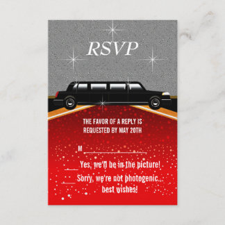 Modelo de RSVP para Tapete Vermelho de Hollywood