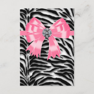 Modelo de RSVP Pink Black Pink Zebra