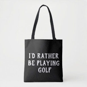 modelo de saco de Tote de golfe com texto alteráve