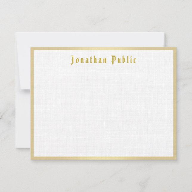 Modelo de Script de Caligrafia Dourada com aparênc (Frente)